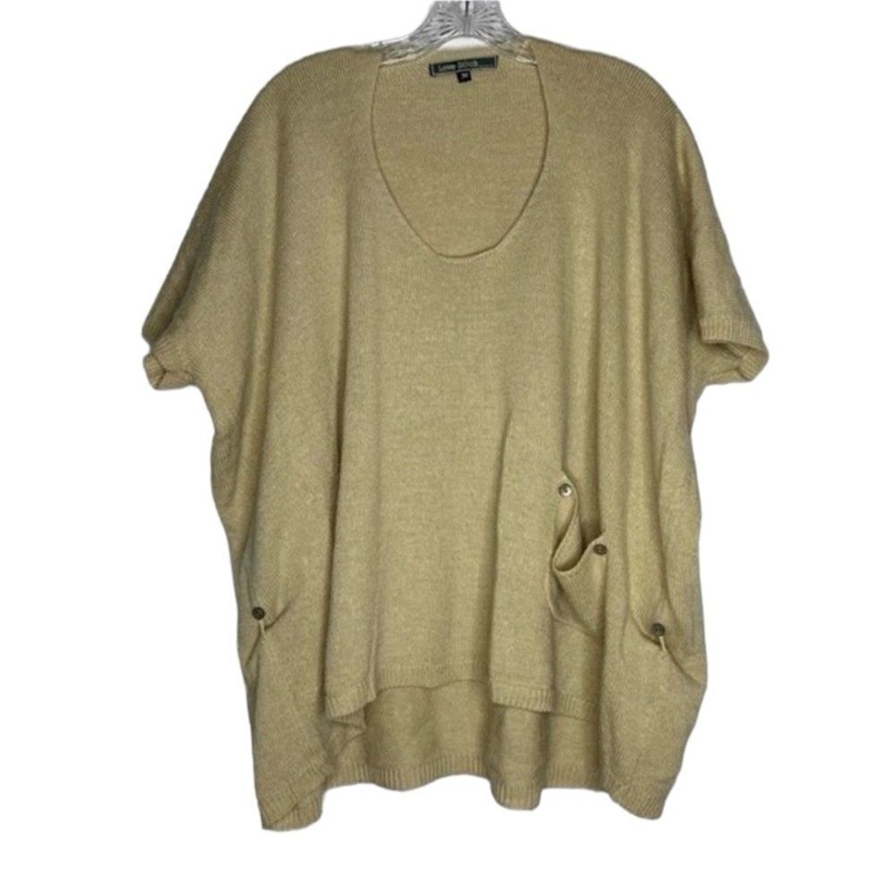 Love Stitch Tan Oversized Wool Blend Sweater M